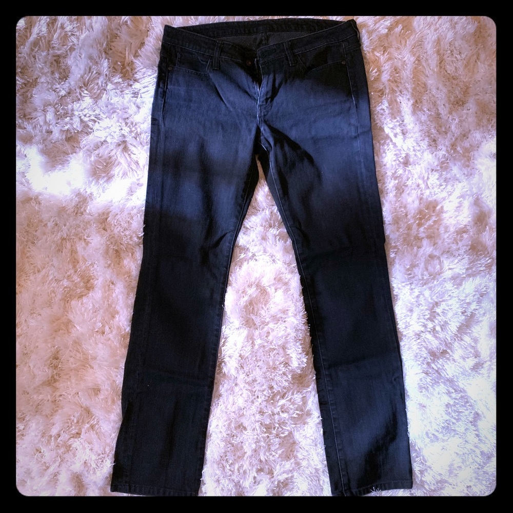 Uniqlo Black Heattech Jeans (heat tech)